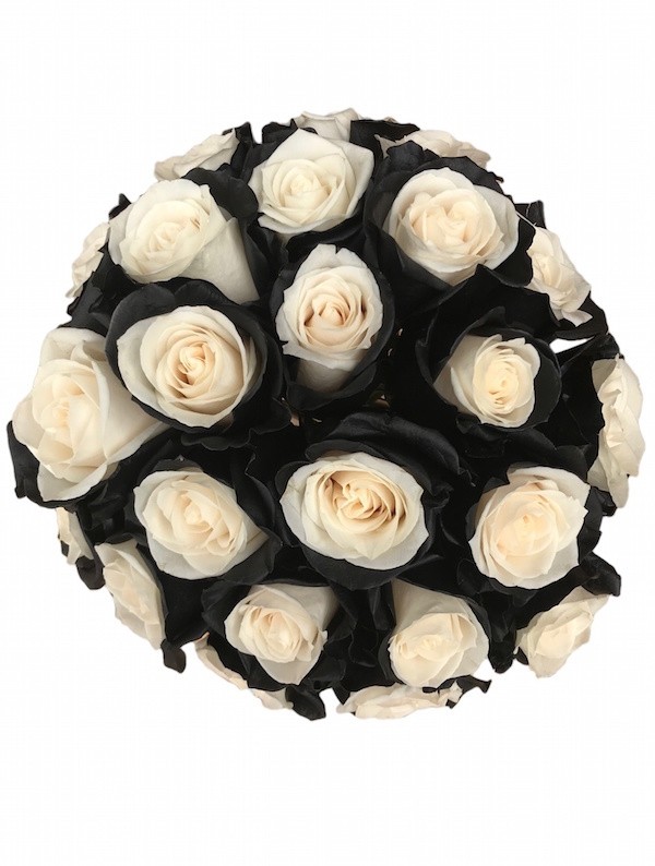 Black And White Rose Freshly Cut Farm Direct Delivery