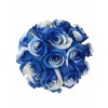 Blue and White Roses Bouquet