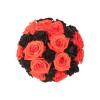 Black and Orange Rose Bouquet